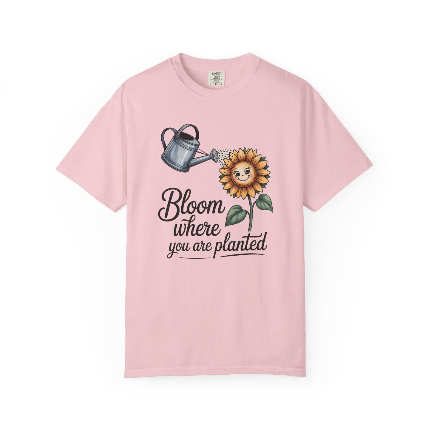 Bloom Where You Are Planted Sunflower Short Sleeve Tee