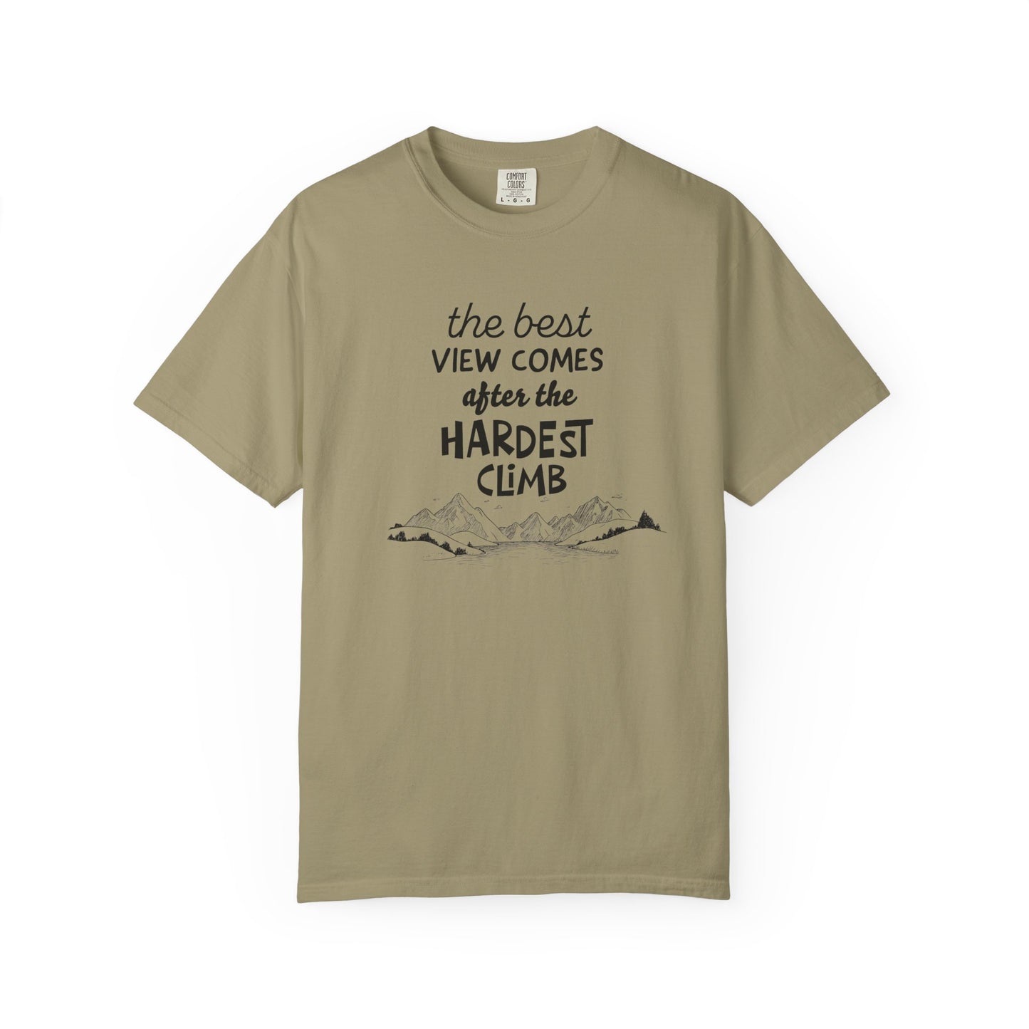 "The Best View Comes After the Hardest Climb" Short Sleeve Inspirational Tee