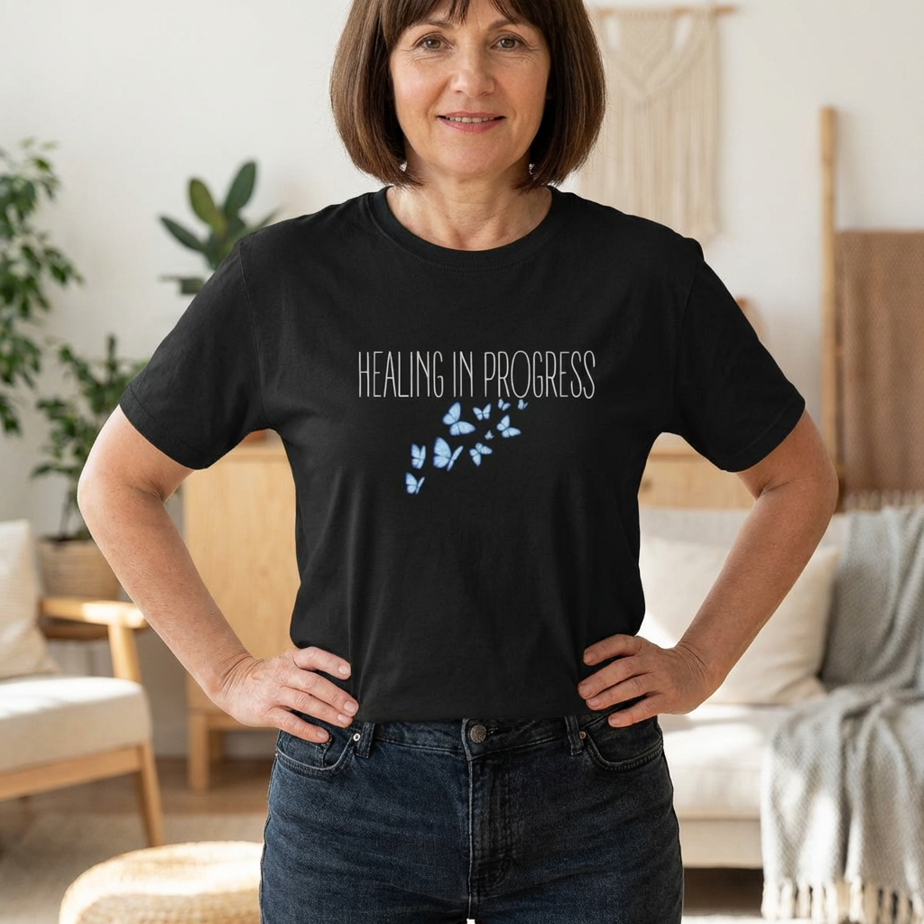 Organic Cotton HEALING IN PROGRESS Short Sleeve Tee