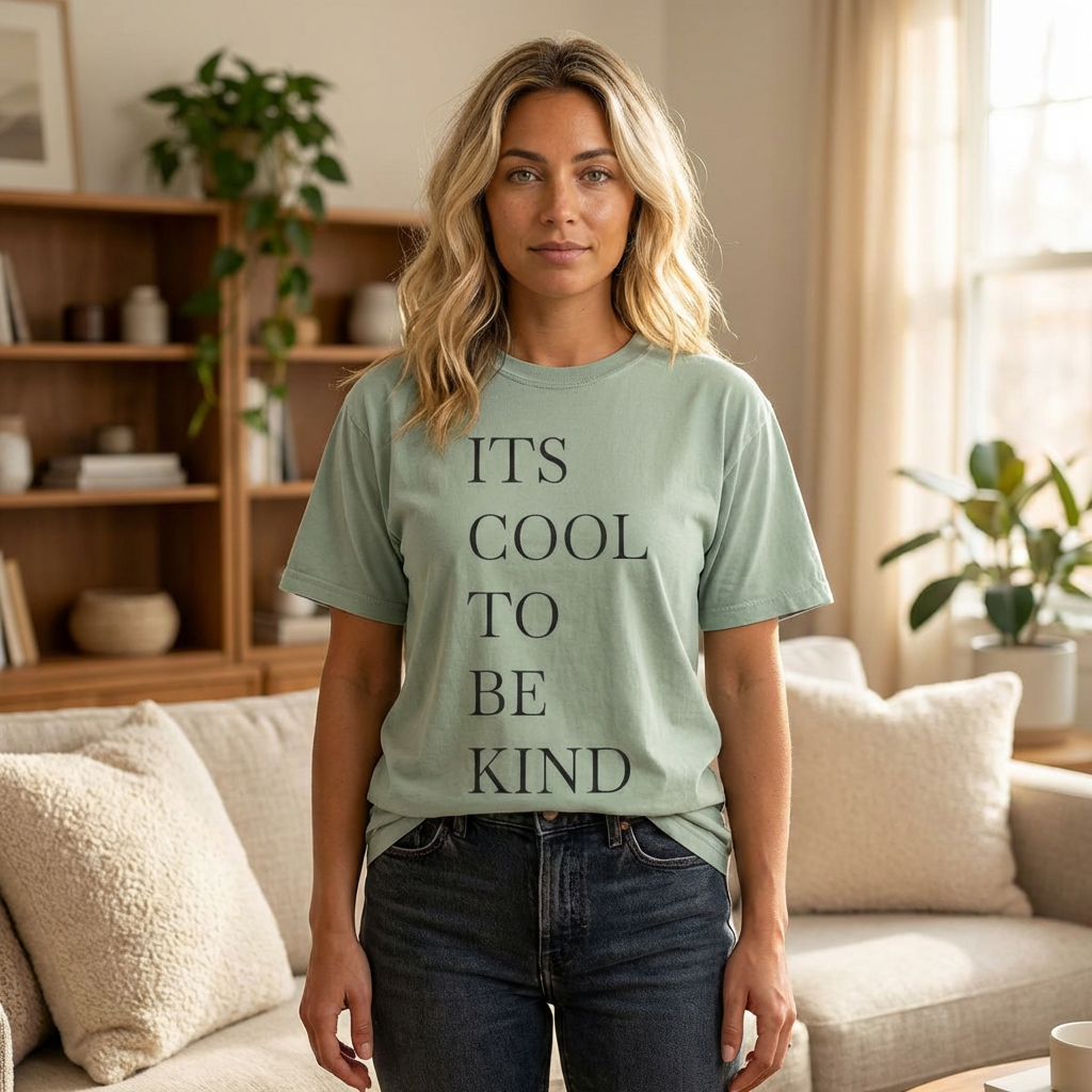 It's Cool to Be Kind - Positive Vibe Short Sleeve Tee