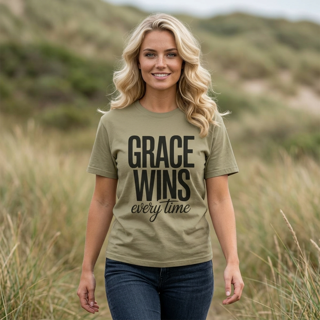 Grace Wins Every Time Short Sleeve Tee