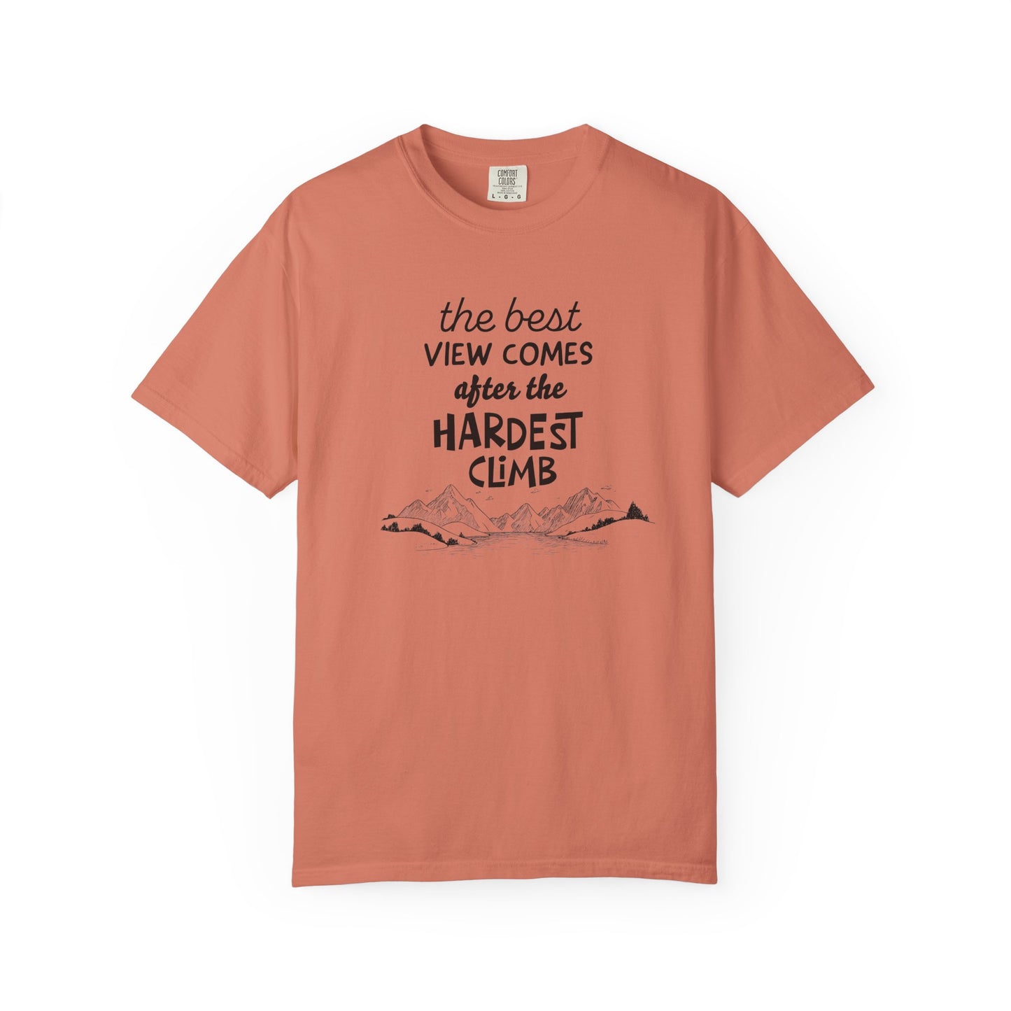 "The Best View Comes After the Hardest Climb" Short Sleeve Inspirational Tee