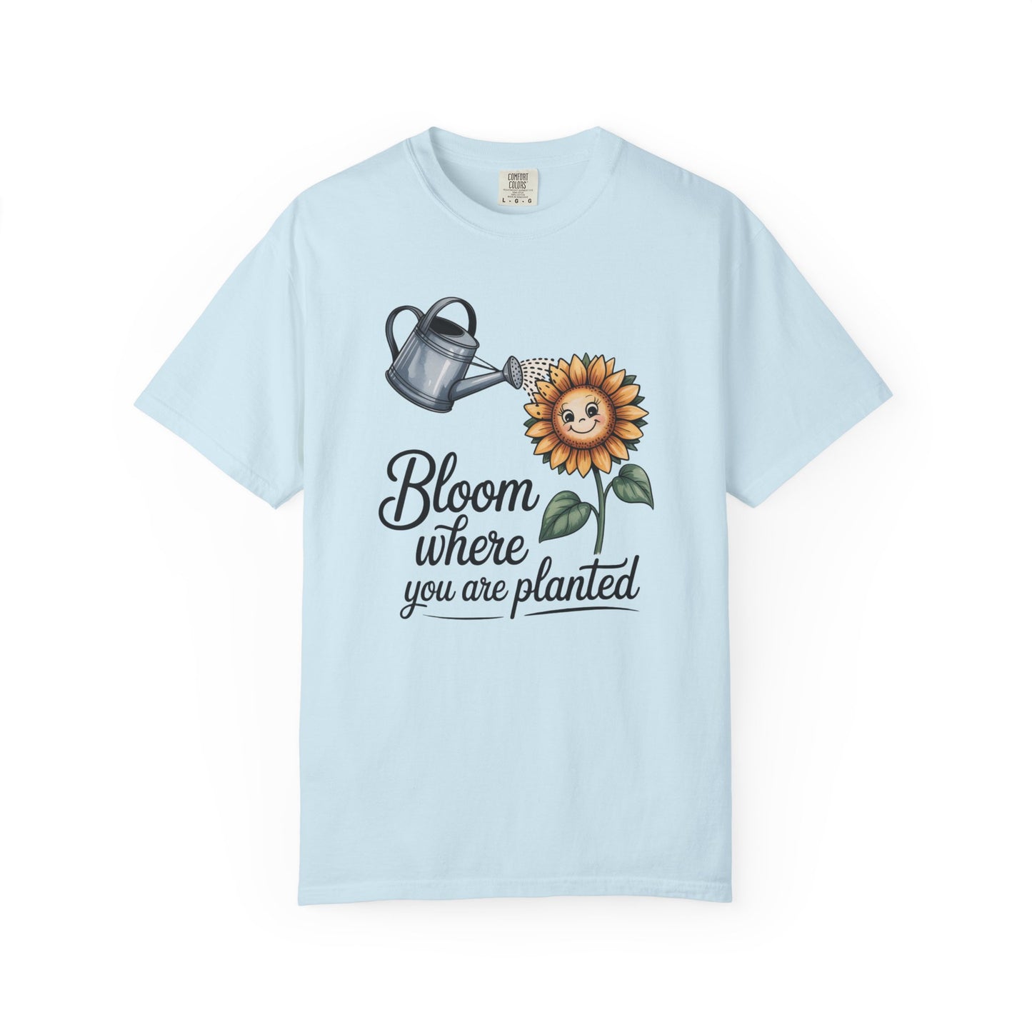 Bloom Where You Are Planted Sunflower Short Sleeve Tee